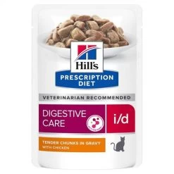 Hill's Prescription Diet Feline I/D AB+ Pollo BUSTINE 12 X 85 G -Forniture Per Gatti 00052742040745 1 prescription diet chat i d sachet repas poulet