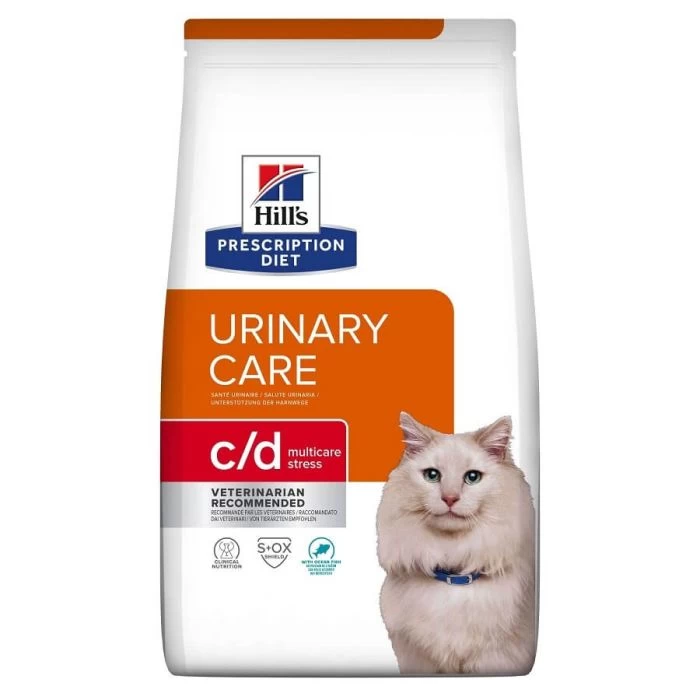 Hill's Prescription Diet Feline C/D Urinary Stress Con Pesce 3 Kg 1 Hill's Prescription Diet Feline C/D Urinary Stress Con Pesce 3 Kg