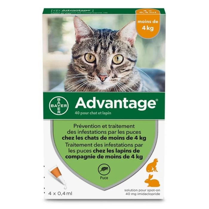 Advantage 40 Soluzione Spot-on Per Gatti 4 Pipette - immagine 2