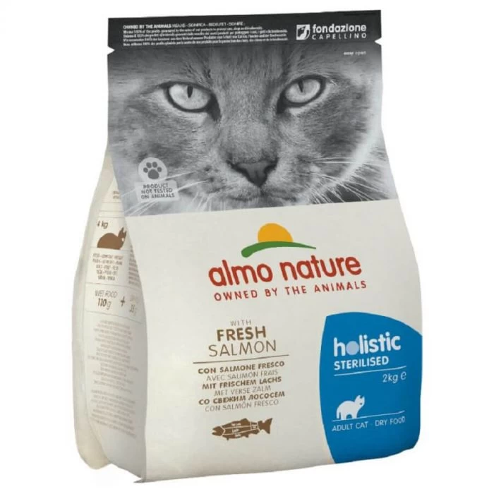 Almo Nature Holistic Sterilised Salmone E Riso Per Gatto 2 Kg 1 Almo Nature Holistic Sterilised Salmone E Riso Per Gatto 2 Kg