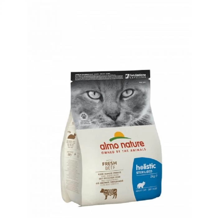Almo Nature Holistic Sterilised Manzo E Riso Per Gatto 2 Kg