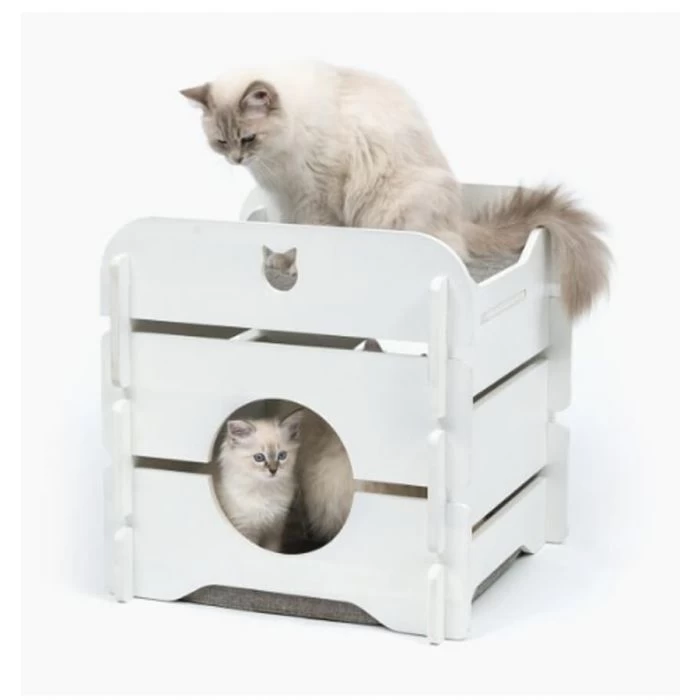 Cat It Mobile Vesper Cottage Bianco Per Gatto 1 Cat It Mobile Vesper Cottage Bianco Per Gatto