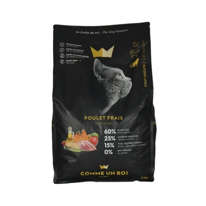 Comme Un Roi Gatto Obesity Pollo 5 Kg 1 Comme Un Roi Gatto Obesity Pollo 5 Kg