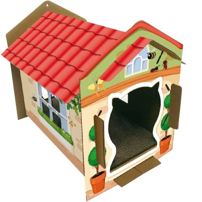 Croci Tiragraffi In Cartone Modello Villa Color 42 X 35 X 50 Cm 1 Croci Tiragraffi In Cartone Modello Villa Color 42 X 35 X 50 Cm