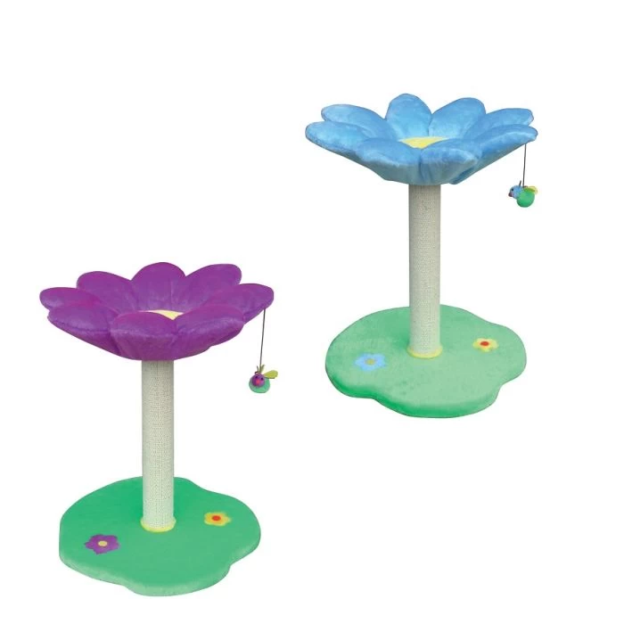 Croci Tiragraffi Fiore Per Gatto 45 X 45 X 59 Cm 3 Croci Tiragraffi Fiore Per Gatto 45 X 45 X 59 Cm - immagine 3