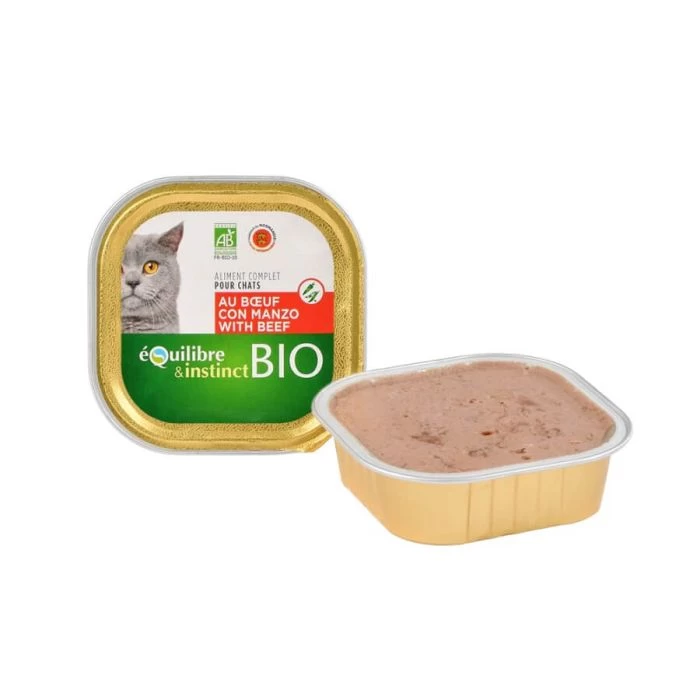 Équilibre & Instinct Bio Manzo Per Gatto 16 X 100 G