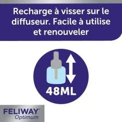 Feliway Optimum Ricarica Per Diffusore 48 Ml -Forniture Per Gatti feliway optimum recharge pour diffuseur 48 ml 3
