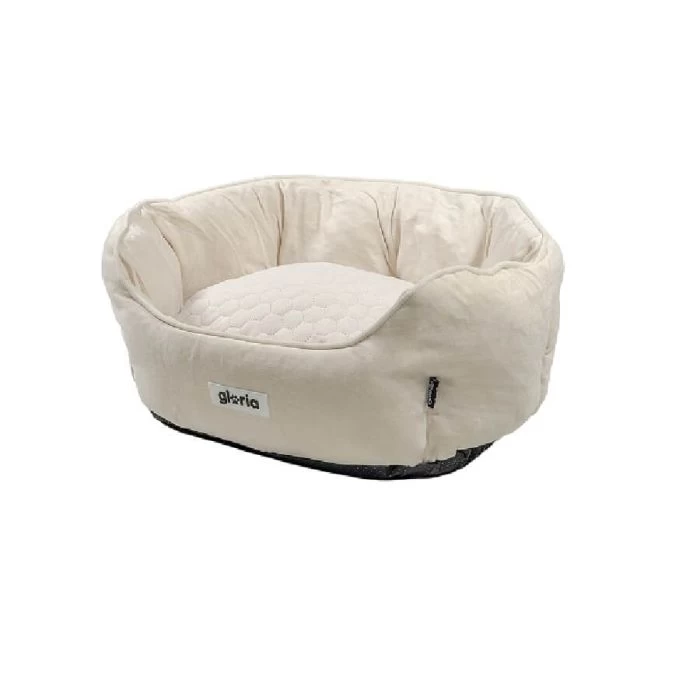 Gloria Lettino Rotondo Sweet Beige 50 X 40 Cm 2 Gloria Lettino Rotondo Sweet Beige 50 X 40 Cm - immagine 2