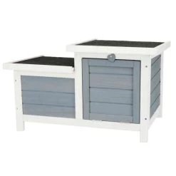 Trixie Natura Casetta 70 × 43 × 45 Cm 10 Trixie Natura Casetta 70 × 43 × 45 Cm -Forniture Per Gatti natura maison pour petits animaux grisblanc 70 43 45 cm2