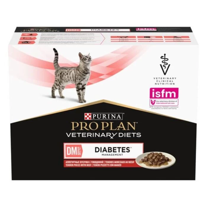 Purina Proplan PPVD Feline Diabete DM Bustine Manzo 10 X 85 G 2 Purina Proplan PPVD Feline Diabete DM Bustine Manzo 10 X 85 G - immagine 2