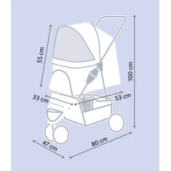 Trixie Passeggino Friends On Tour Cane E Gatto -Forniture Per Gatti trixie poussette friends on tour chien et chat 9