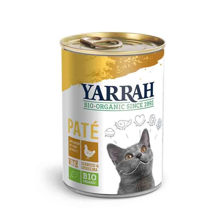 Yarrah Bio Paté Con Pollo Alla Spirulina E Alghe Marine Per Gatto 12 X 400 G 1 Yarrah Bio Paté Con Pollo Alla Spirulina E Alghe Marine Per Gatto 12 X 400 G